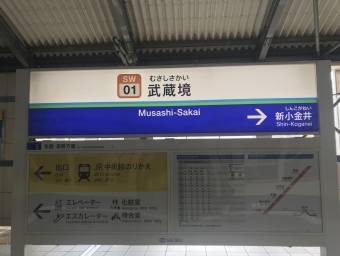 武蔵境駅から白糸台駅の乗車記録(乗りつぶし)写真