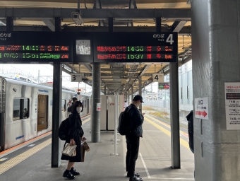 諫早駅から新鳥栖駅の乗車記録(乗りつぶし)写真