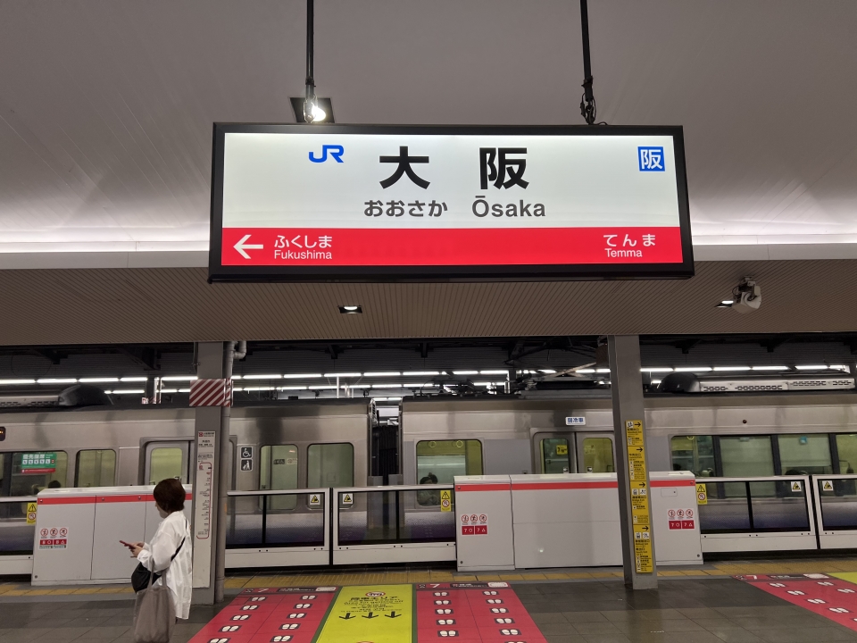 鉄道乗車記録「大阪駅から和歌山駅」駅名看板の写真(1) by dj_uske 撮影日時:2022年09月23日