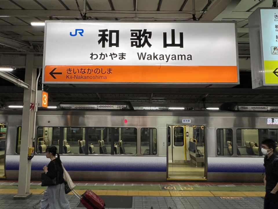鉄道乗車記録「大阪駅から和歌山駅」駅名看板の写真(3) by dj_uske 撮影日時:2022年09月23日
