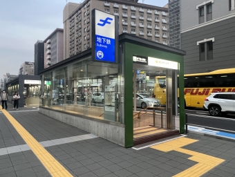 櫛田神社前駅から天神南駅の乗車記録(乗りつぶし)写真