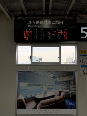 吉田駅から弥彦駅:鉄道乗車記録の写真
