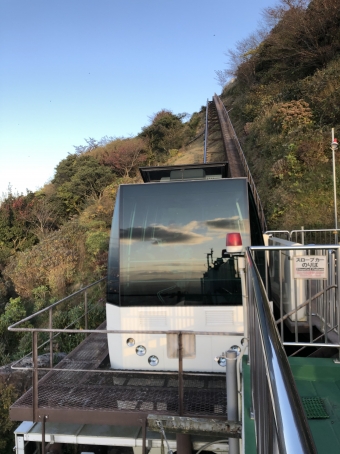 山上駅から山麓駅の乗車記録(乗りつぶし)写真