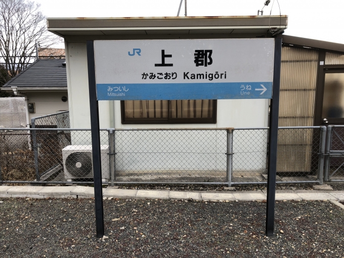 鉄道乗車記録の写真:駅名看板(2)        「わ」