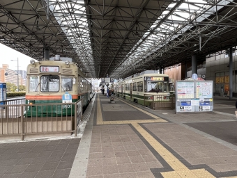 広島港（宇品）停留場から広島駅停留場の乗車記録(乗りつぶし)写真