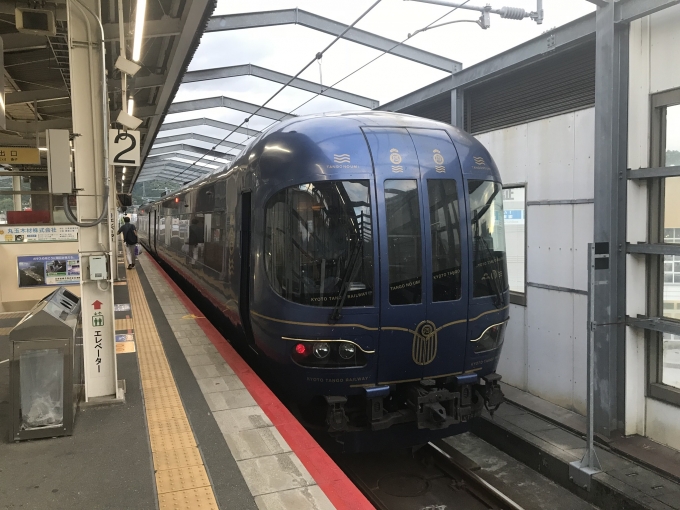 鉄道乗車記録の写真:乗車した列車(外観)(1)          「東舞鶴から丹後の海に乗って京都へ
この日は台風でした。。。」