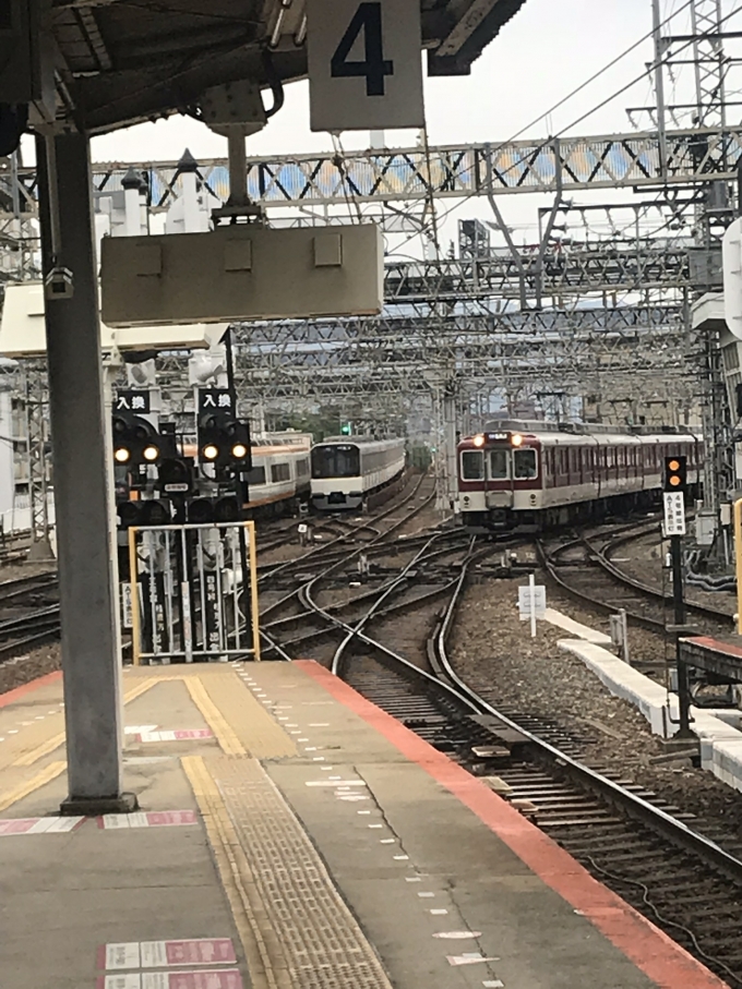 鉄道乗車記録の写真:乗車した列車(外観)(1)          「大和西大寺の線路の数々
この後富雄駅でラーメンを食べた。」