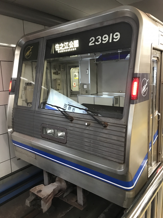 鉄道乗車記録の写真:乗車した列車(外観)(1)          「エンジョイエコカードで大阪メトロを楽しんだ」