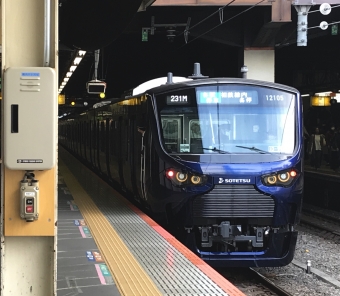羽沢横浜国大駅から横浜駅の乗車記録(乗りつぶし)写真