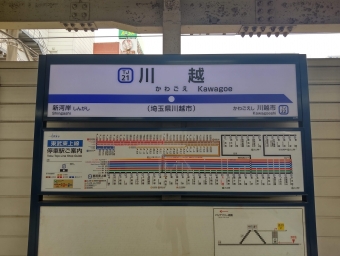 成増駅から川越駅:鉄道乗車記録の写真