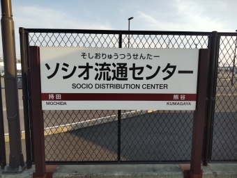 ソシオ流通センター 写真:駅名看板