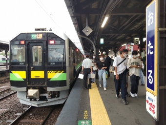 余市駅から小樽駅の乗車記録(乗りつぶし)写真