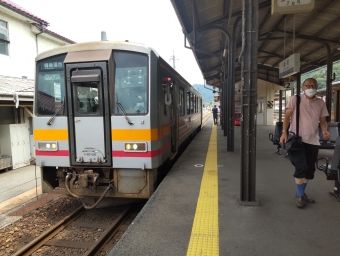 新見駅から備後落合駅の乗車記録(乗りつぶし)写真