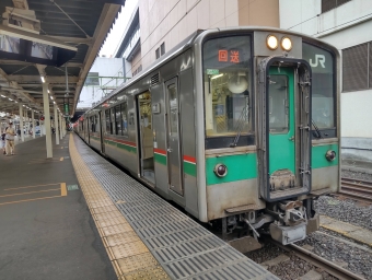 白石駅から仙台駅:鉄道乗車記録の写真