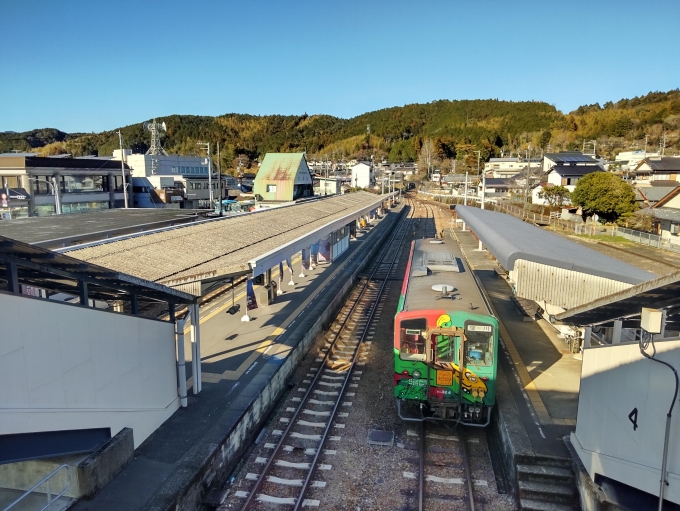 鉄道乗車記録の写真:乗車した列車(外観)(1)          「キハ32形・海洋堂ホビートレイン「かっぱうようよ号」」