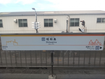 整備場駅から昭和島駅の乗車記録(乗りつぶし)写真