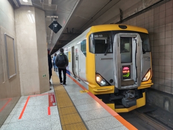 東京駅から勝浦駅の乗車記録(乗りつぶし)写真