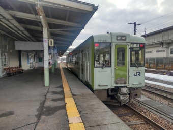 十日町駅から飯山駅の乗車記録(乗りつぶし)写真