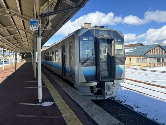 鳴沢駅から撫牛子駅の乗車記録(乗りつぶし)写真