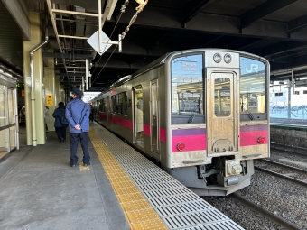 川部駅から弘前駅の乗車記録(乗りつぶし)写真