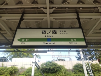夜ノ森駅 写真:駅名看板