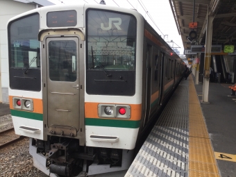 新前橋駅から渋川駅の乗車記録(乗りつぶし)写真