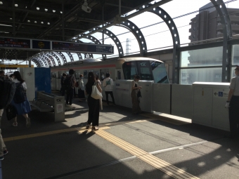 八潮駅から北千住駅の乗車記録(乗りつぶし)写真