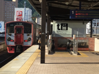 亀川駅から別府駅の乗車記録(乗りつぶし)写真