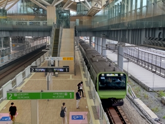 高輪ゲートウェイ駅から田町駅の乗車記録(乗りつぶし)写真