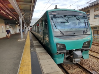 秋田駅から十二湖駅の乗車記録(乗りつぶし)写真