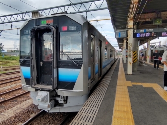 十二湖駅から東能代駅の乗車記録(乗りつぶし)写真