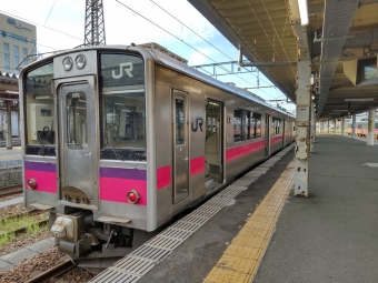 東能代駅から秋田駅の乗車記録(乗りつぶし)写真