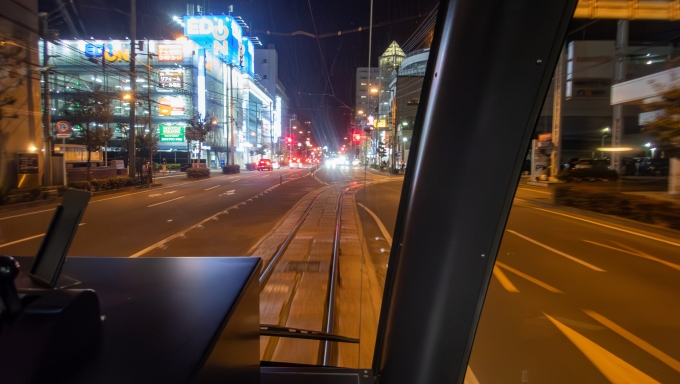 鉄道乗車記録の写真:車窓・風景(8)        「宮田町の先で再び道路へ。」