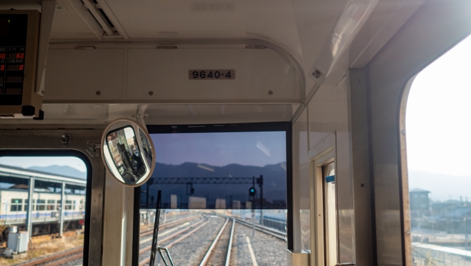 鉄道乗車記録の写真:車両銘板(14)        「私の乗っていた9640-5が安芸駅で切離しのため、9640-4へ車両移動。」