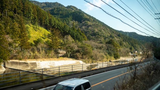 鉄道乗車記録の写真:車窓・風景(7)        「牟岐川に沿って内陸へ。」