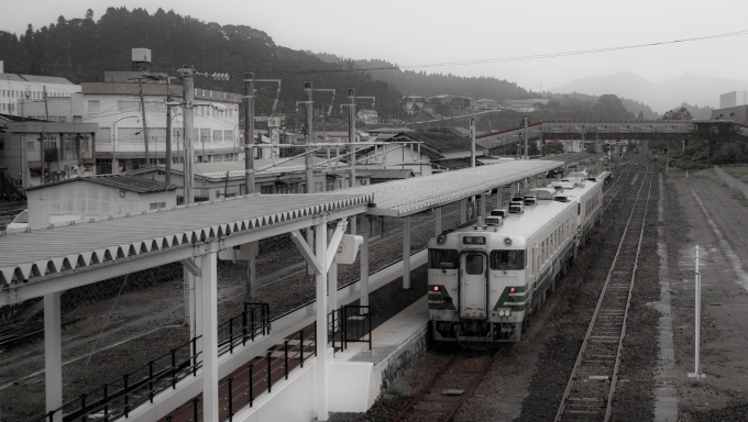 鉄道乗車記録の写真:乗車した列車(外観)(4)     「折返し待ちのキハ40」