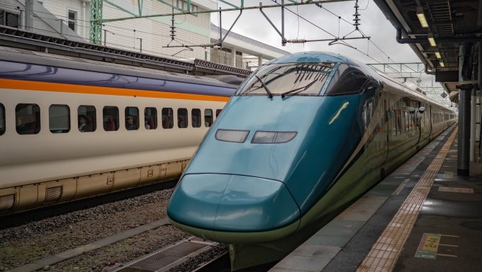 鉄道乗車記録の写真:乗車した列車(外観)(2)        「とれいゆつばさとは米沢でお別れ
今度はゆっくり乗り通してみたい」