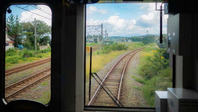 鉄道乗車記録の写真:車窓・風景(6)        「羽越本線を離れ非電化区間へ入ります」