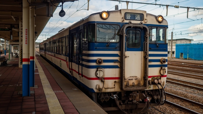 鉄道乗車記録の写真:駅舎・駅施設、様子(4)        「羽越線のキハ40系」