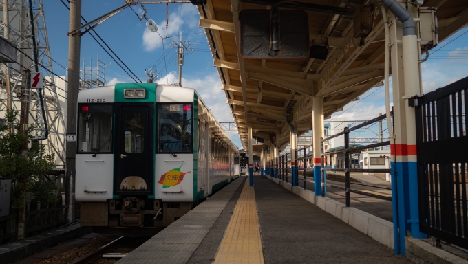 鉄道乗車記録の写真:乗車した列車(外観)(5)        「快速 最上川のキハ110系
これに乗って新庄へ向かいます」