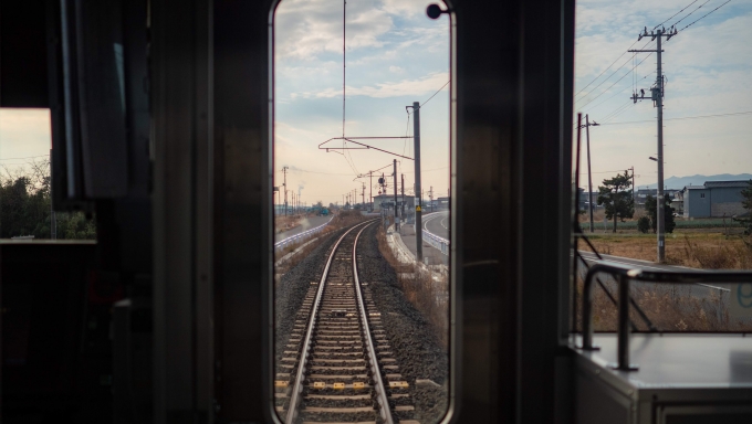鉄道乗車記録の写真:車窓・風景(6)        「浜吉田を出ると大きく右へカーブして内陸移設区間へ」