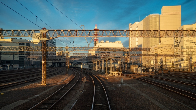 鉄道乗車記録の写真:車窓・風景(8)        「水戸駅を離れます
地元に居ながら大洗鹿島線に乗るのは初めてでした」
