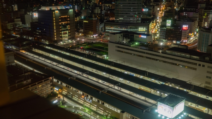 鉄道乗車記録の写真:駅舎・駅施設、様子(2)        「静岡駅近くのホテルから」
