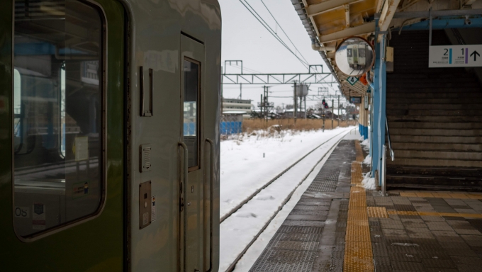 鉄道乗車記録の写真:乗車した列車(外観)(2)        「出発を待ちます」