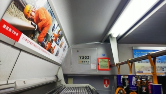 菊名駅から日吉駅の乗車記録(乗りつぶし)写真