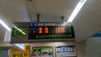 武蔵境駅から是政駅の乗車記録(乗りつぶし)写真