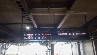 飛田給駅から調布駅の乗車記録(乗りつぶし)写真