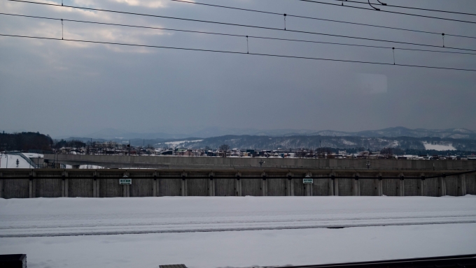 鉄道乗車記録の写真:車窓・風景(4)        「富良野線と別れます」