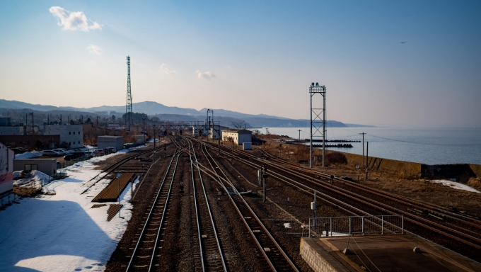 鉄道乗車記録の写真:車窓・風景(6)        「跨線橋より長万部方面」