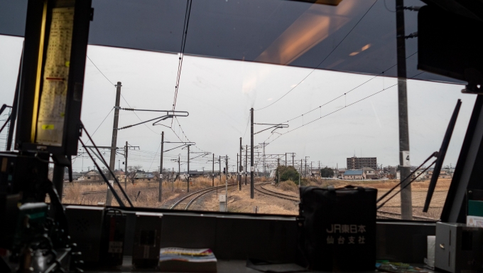 鉄道乗車記録の写真:車窓・風景(7)        「左手に東北本線、その向こうには石巻線が見えます」